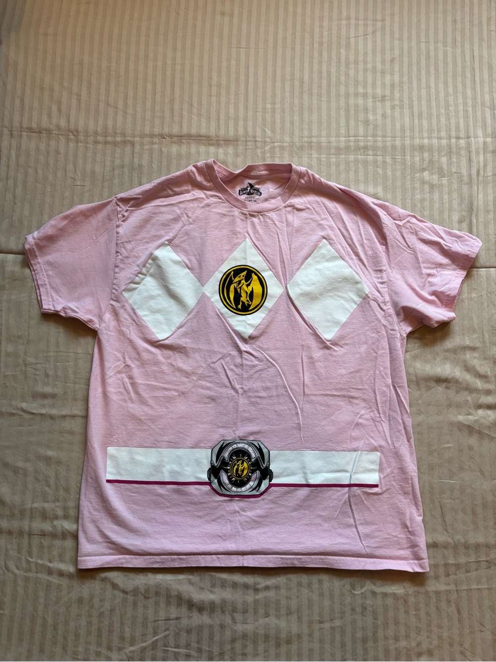 Mighty Morphin Power Rangers Pink Ranger Costume T-Shirt Cosplay XL